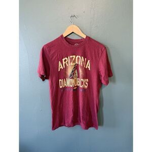Arizona Diamondback Mens Red Short Sleeve Graphic T-shirt Size Medium